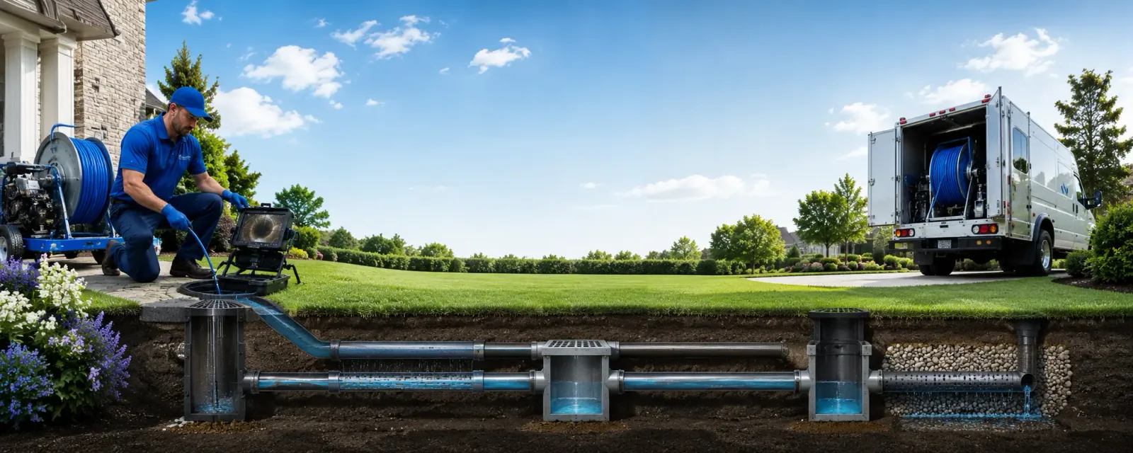 Outdoor drain cleaning information for Cantril, IA
